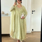 Designer Heavy Georgette Embroidered Party Wear Gown Set