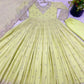 Designer Heavy Georgette Embroidered Party Wear Gown Set