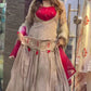 Chinon Silk Lehenga Set with Tassel Kurti Top