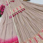 Chinon Silk Lehenga Set with Tassel Kurti Top