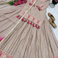 Chinon Silk Lehenga Set with Tassel Kurti Top