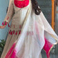Chinon Silk Lehenga Set with Tassel Kurti Top