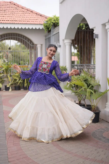 Laheriya Peplum Chaniya Choli