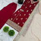 Embroidered Faux Georgette Pant Suit Set