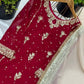 Embroidered Faux Georgette Pant Suit Set