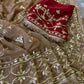 Handworked Gota Patti Georgette Saree with Sequence Lace Border