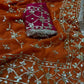 Handworked Gota Patti Georgette Saree with Sequence Lace Border