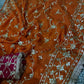 Handworked Gota Patti Georgette Saree with Sequence Lace Border