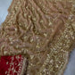 Handworked Gota Patti Georgette Saree with Sequence Lace Border