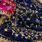 Handworked Gota Patti Georgette Saree with Sequence Lace Border