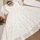 Embroidered Faux Georgette Anarkali Suit with Dupatta
