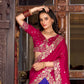 Tussar Silk Foil Work Lehenga Set with Embroidered Dupatta