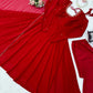 Maroon Handwork Flared Anarkali