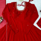 Maroon Handwork Flared Anarkali