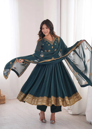 Sequin Embroidered Anarkali Set