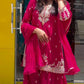 Rani Pink Sequin Sharara Set