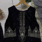 Navy & Black Velvet Sequin Palazzo Set