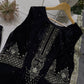Navy & Black Velvet Sequin Palazzo Set