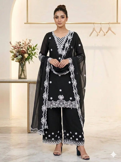 Cutwork Lace Georgette Suit