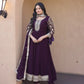 Zari Sequin Kali Anarkali
