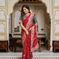 Embroidered Bandhej Saree