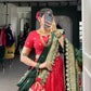 Jacquard Silk Paithani Zari Weaving Lehenga Set with Dupatta & Batwa