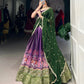 Kanchipuram Printed Zari Weaving Lehenga Set with Dupatta