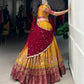 Kanchipuram Printed Zari Weaving Lehenga Set with Dupatta