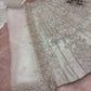 Pastel Grey Embroidered Diamond Silk Lehenga Set