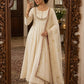 Ivory Gold Thread Anarkali