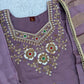 Jewel Neck Ready To Wear Glass Silk Sharara Set