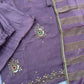 Jewel Neck Ready To Wear Glass Silk Sharara Set