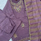 Jewel Neck Ready To Wear Glass Silk Sharara Set
