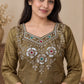 Jewel Neck Ready To Wear Glass Silk Sharara Set