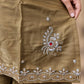 Jewel Neck Ready To Wear Glass Silk Sharara Set