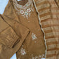 Jewel Neck Ready To Wear Glass Silk Sharara Set