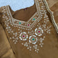 Jewel Neck Ready To Wear Glass Silk Sharara Set