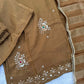 Jewel Neck Ready To Wear Glass Silk Sharara Set