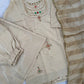 Jewel Neck Glass Silk Sharara Set