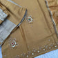 Gold Jewel Neck Sharara Set