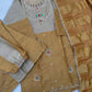 Gold Jewel Neck Sharara Set