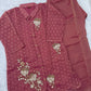 Mauve Beaded Floral Co-ord Set