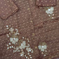 Mauve Beaded Floral Co-ord Set