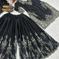 Black Sequin Keyhole Sharara Set