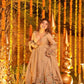 Crunchy Silk Embroidered Gown Sharara Set with Dupatta for Elegant look