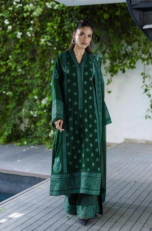 Emerald Booti Embroidered Suit