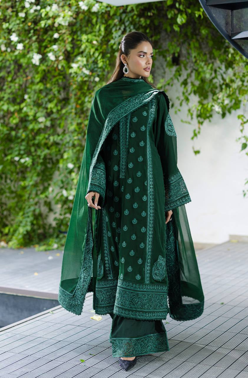 Emerald Booti Embroidered Suit