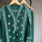 Emerald Booti Embroidered Suit