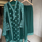 Emerald Booti Embroidered Suit