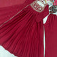 Red Pearl Embroidered Gown
